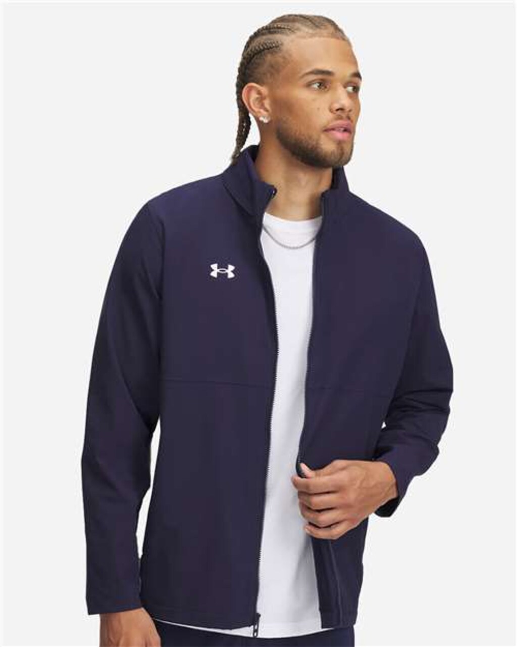 Under Armour® Mens Rival Stretch Jacket Lightweight Water Repellent Full Zip